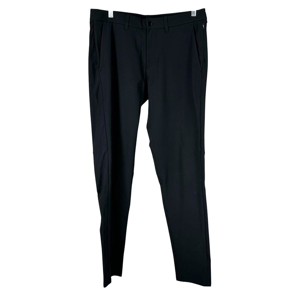 Lululemon Commission Pant Slim Warpstreme Black Men's Size 34 x 33 EUC